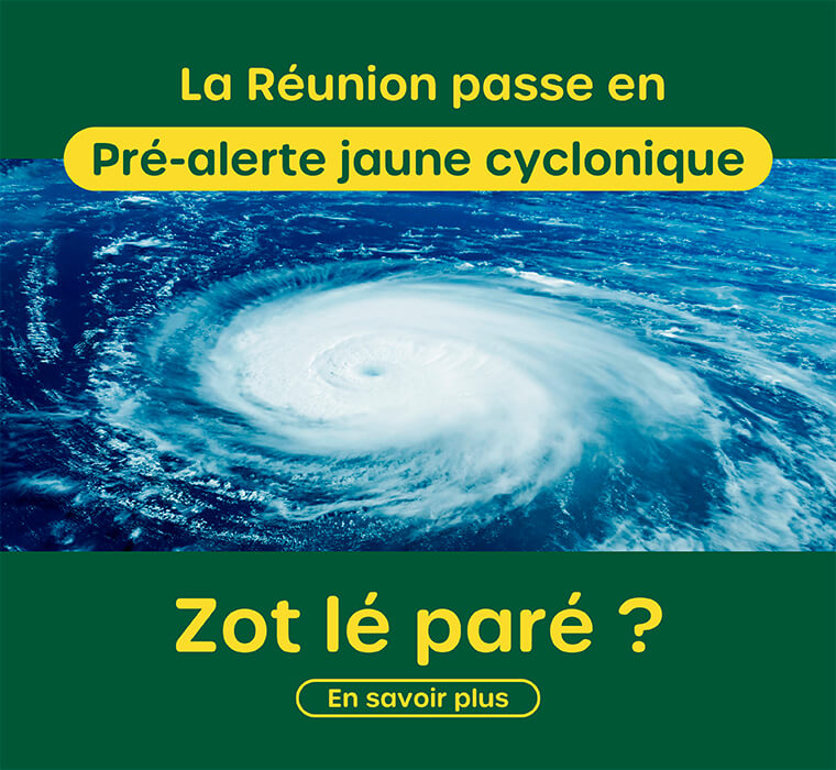 La Réunion passe en alerte jaune cyclonique : Zot lé paré ? En savoir plus