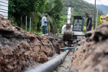 Travaux de structuration de Bourg Bras Long et de mise en place d’un réseau d’évacuation des eaux pluviales